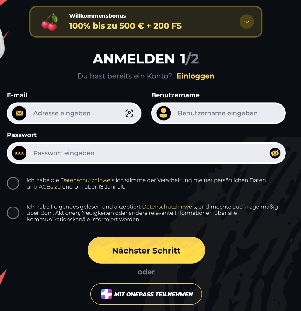 boomerang anmelden